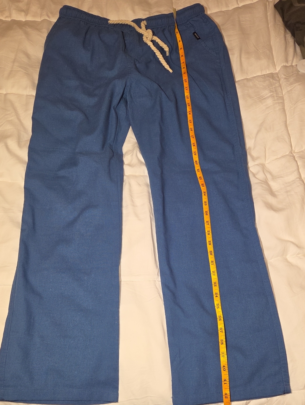 Impressions Blue Drawstring Jogger Pants
